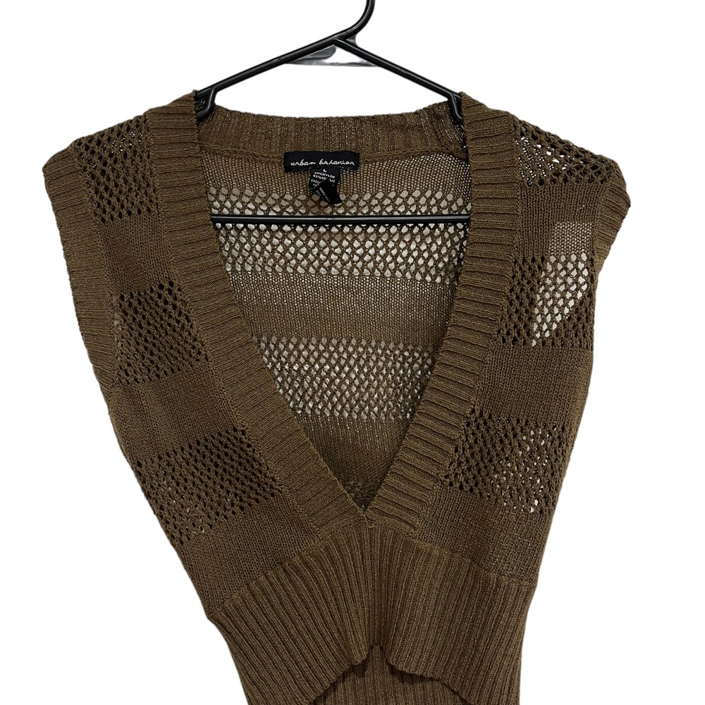 Urban behavior, see through netted vest style top. Size L